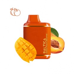 Saltica Leather 6000 Mango Peach Smoothie Disposable